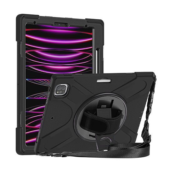 Funda Securit Rotativa iPad Pro 12.9 (2021/22 - 5/6ª gen) Negro Polybag