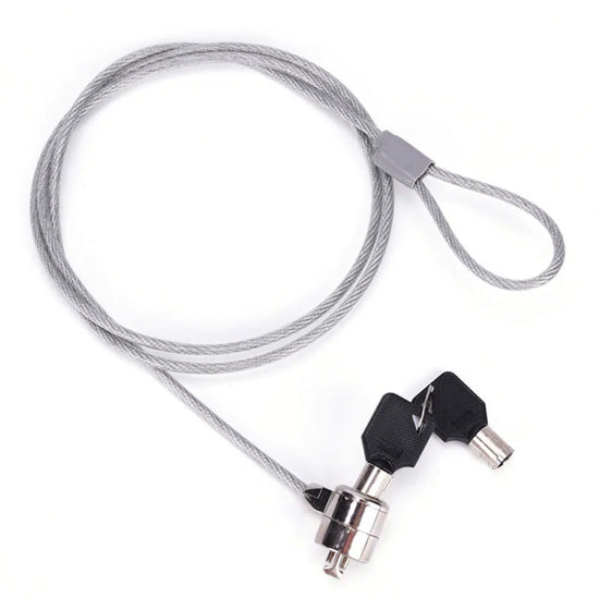 Cable candado para portátil (2m) con llave Polybag
