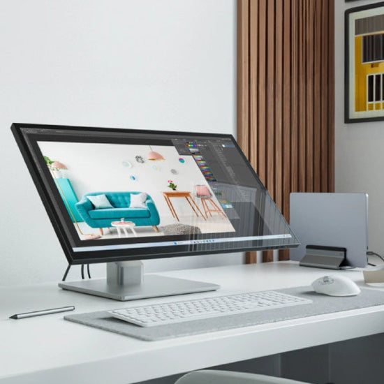 Monitor táctil Clarity Fold Touch 27" 4K UHD con carga USB-C de 65 W, webcam y soporte plegable