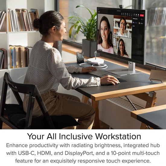 Monitor Clarity Pro 27" UHD 4K con alimentación de 65 W y webcam