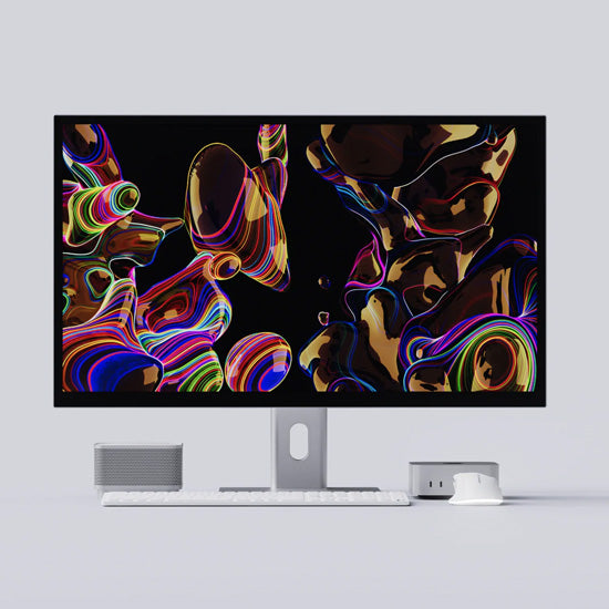 Monitor de acoplamiento Aspekt 32'' 4K UHD con carga USB de 145 W Plata Mate