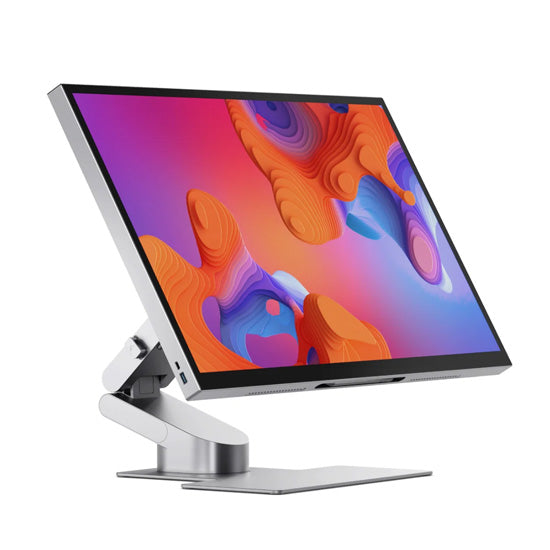 Monitor Aspekt Touch de 32" 4K con pantalla táctil y carga USB de 145 W, color Plata Mate
