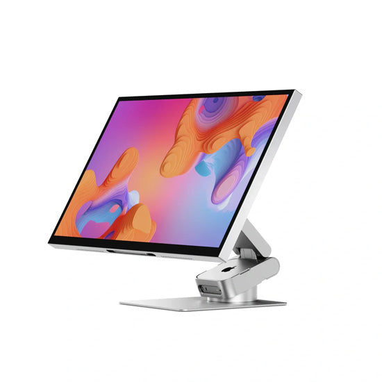 Monitor Aspekt Touch de 32" 4K con pantalla táctil y carga USB de 145 W, color Plata Mate