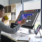 Monitor Clarity Fold Touch 32" 4K UHD con Power Delivery de 65W, webcam y soporte plegable
