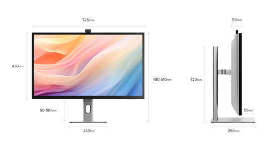 Monitor Clarity Max Pro 32” UHD 4K con alimentación USB-C y webcam