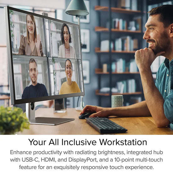Monitor Clarity Max Pro 32” UHD 4K con alimentación USB-C y webcam