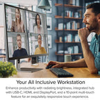 Monitor Clarity Max Pro 32” UHD 4K con alimentación USB-C y webcam