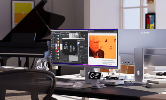 Monitor de 34" EDGE 21:9 QHD 100Hz con USB-C y Power Delivery de 90W Gris Espacial