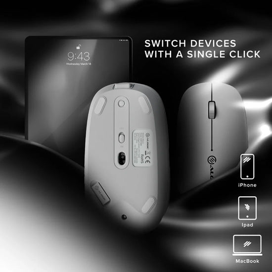 Ratón inalámbrico recargable Echelon USB-C Blanco