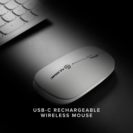 Ratón inalámbrico recargable Echelon USB-C Blanco