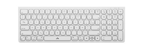 Teclado AZERTY inalámbrico recargable USB-C Echelon Compacto Blanco