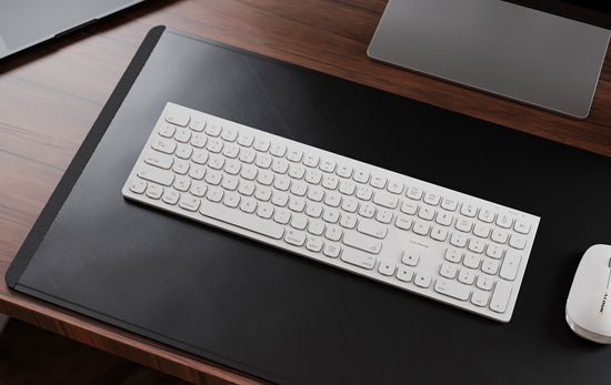 Teclado AZERTY inalámbrico recargable USB-C Echelon Blanco