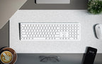 Teclado AZERTY inalámbrico recargable USB-C Echelon Blanco