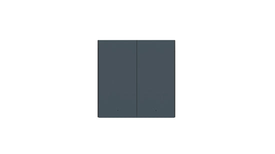 Interruptor de pared inteligente H1 EU (sin neutro, doble botón) Gris
