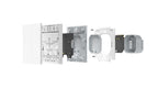 Interruptor de pared inteligente H1 EU (sin neutro, doble tecla) Blanco