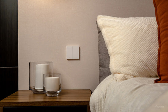 Interruptor de pared inteligente H1 EU (sin neutro, doble tecla) Blanco