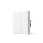 Interruptor de pared inteligente H1 EU (sin neutro, doble tecla) Blanco