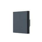 Interruptor de pared inteligente H1 EU (con neutro, doble botón) Gris