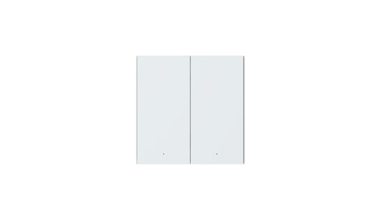 Interruptor de pared inteligente H1 EU (con neutro, doble tecla) Blanco