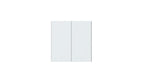 Interruptor de pared inteligente H1 EU (con neutro, doble tecla) Blanco