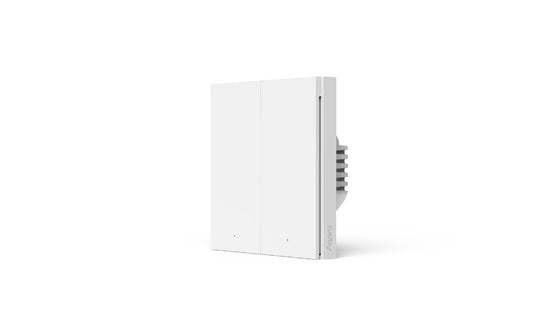 Interruptor de pared inteligente H1 EU (con neutro, doble tecla) Blanco
