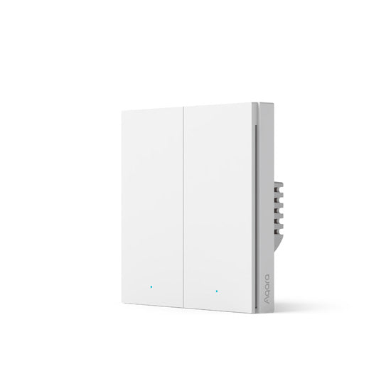 Interruptor de pared inteligente H1 EU (con neutro, doble tecla) Blanco