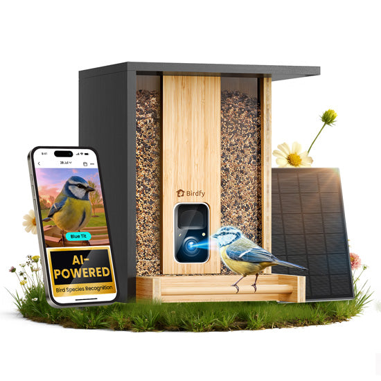 Comedero de Bambú con IA y Panel Solar