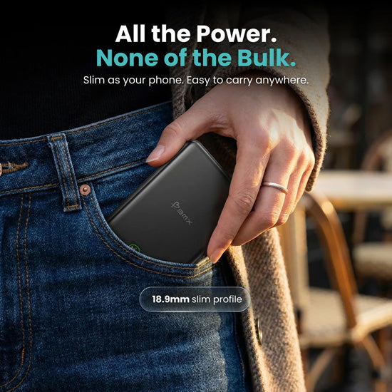 Batería Magnética SolidSafe™ Estado Sólido 10.000mAh Negro