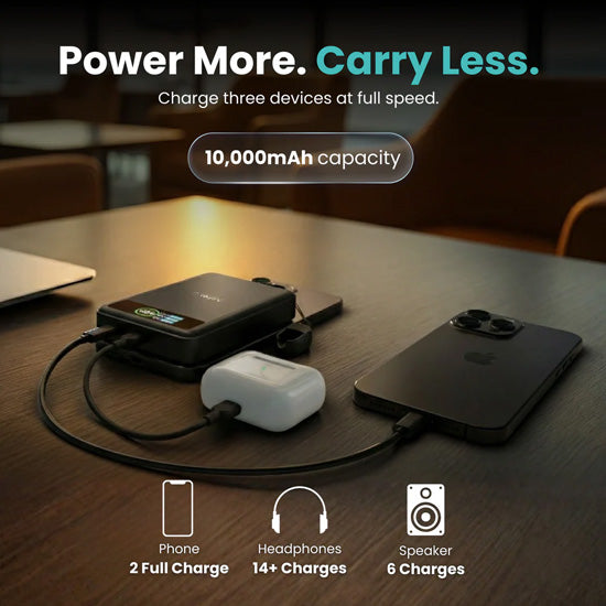 Batería Magnética SolidSafe™ Estado Sólido 10.000mAh Negro
