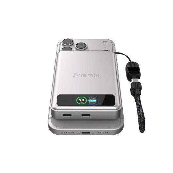 Batería Portátil Magnética SolidSafe™ Estado Sólido 10.000mAh Plata
