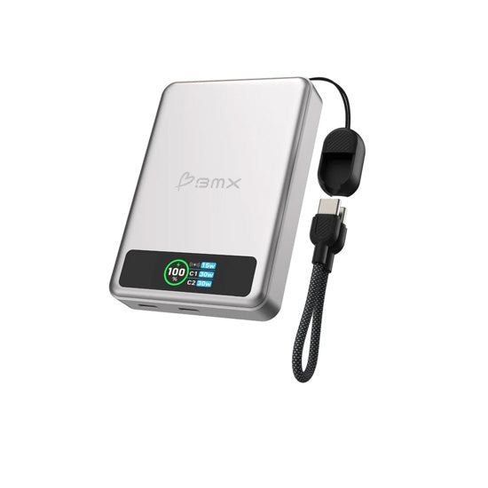 Batería Portátil Magnética SolidSafe™ Estado Sólido 10.000mAh Plata