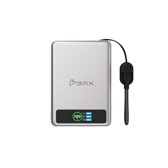 Batería Portátil Magnética SolidSafe™ Estado Sólido 10.000mAh Plata