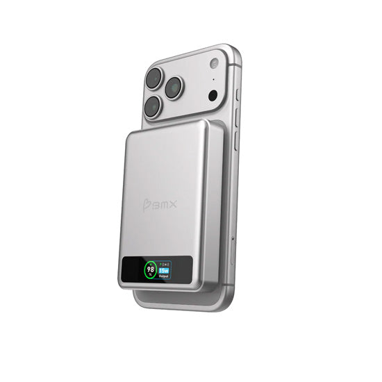 Batería Portátil Magnética SolidSafe™ Estado Sólido 10.000mAh Plata