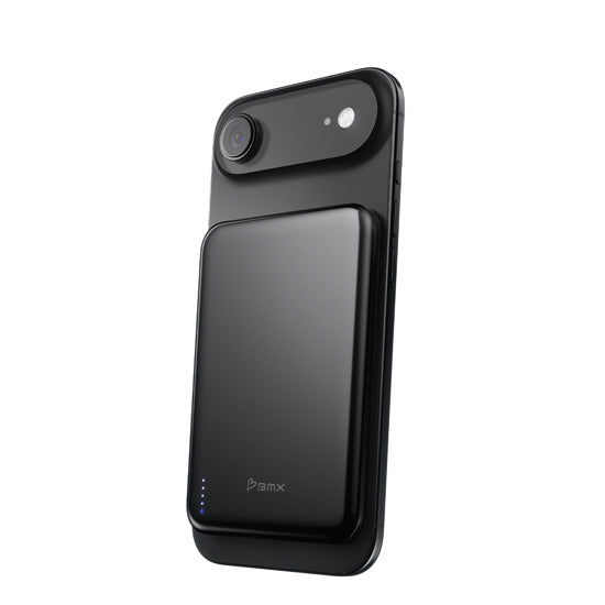 Batería Magnética Inalámbrica SolidSafe™ Air Titanio 5000mAh Qi2 Negra