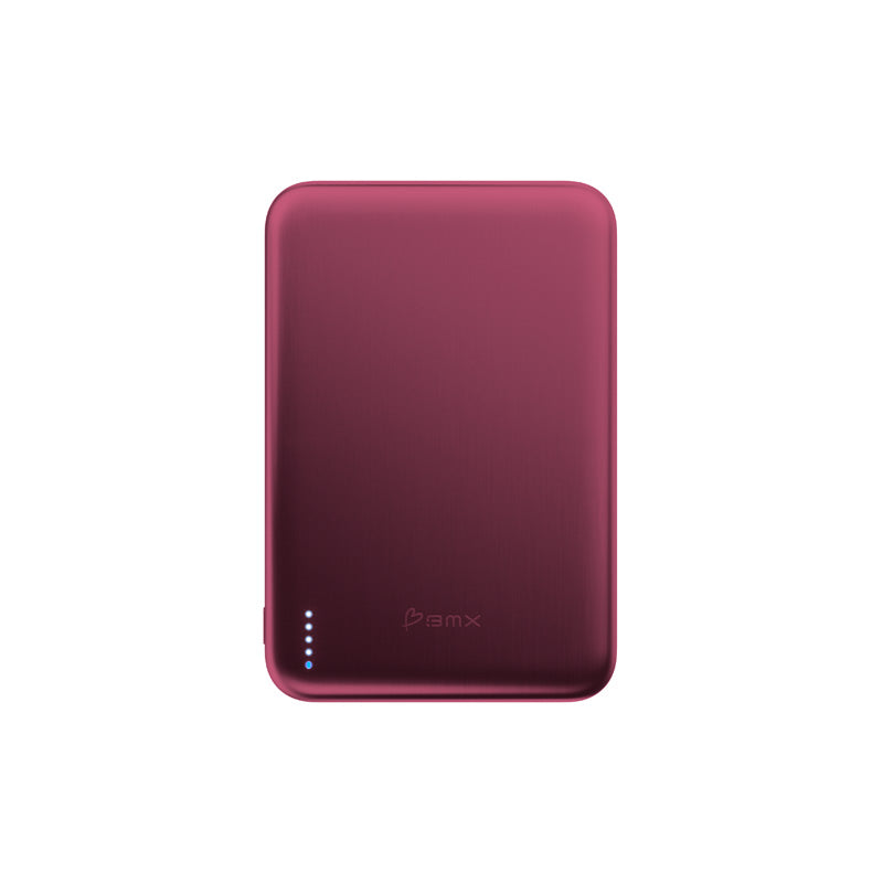 SolidSafe™ Air Titanium 5000mAh Qi2 Batería Magnética Inalámbrica Burgundy