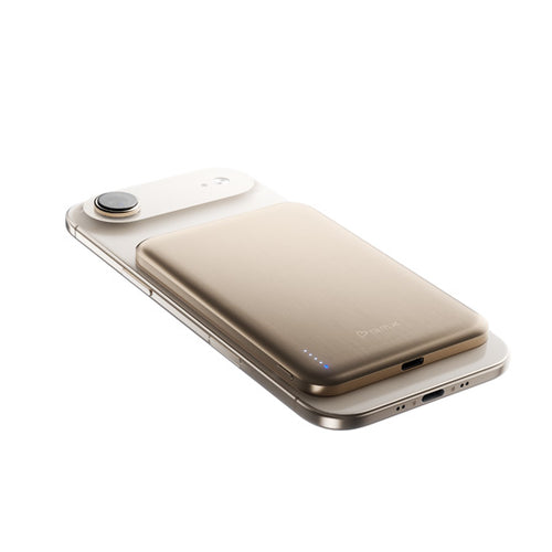 SolidSafe™ Air Titanium 5000mAh Batería Magnética Inalámbrica Qi2 Dorada