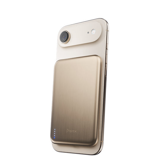 SolidSafe™ Air Titanium 5000mAh Batería Magnética Inalámbrica Qi2 Dorada