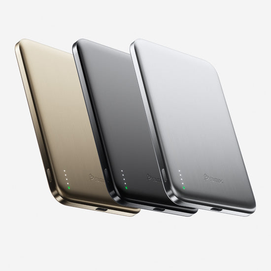 SolidSafe™ Air Titanium 5000mAh Qi2 Batería Magnética Inalámbrica Silver