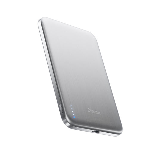 SolidSafe™ Air Titanium 5000mAh Qi2 Batería Magnética Inalámbrica Silver
