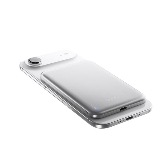 SolidSafe™ Air Titanium 5000mAh Qi2 Batería Magnética Inalámbrica Silver