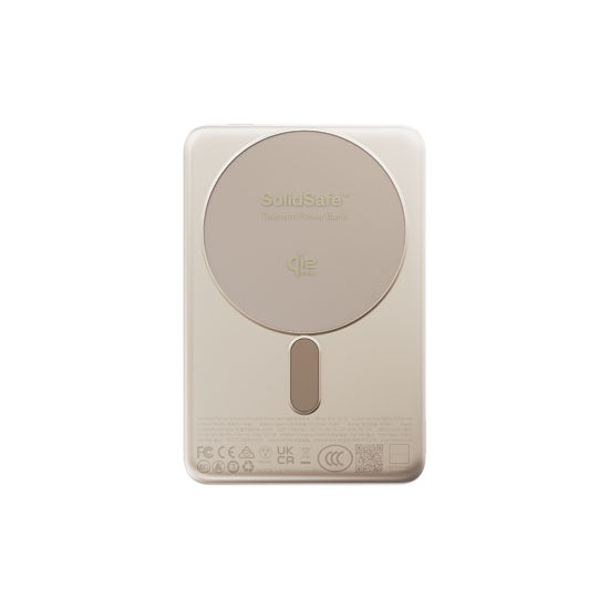 Batería Magnética SolidSafe™ Air Titanium 10.000mAh Qi2.2 Gold