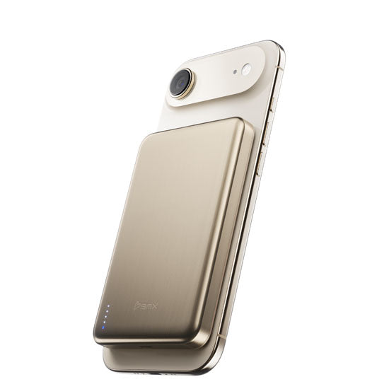 Batería Magnética SolidSafe™ Air Titanium 10.000mAh Qi2.2 Gold