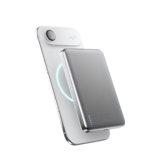 Batería Magnética SolidSafe™ Air Titanium 10.000mAh Qi2.2 Silver