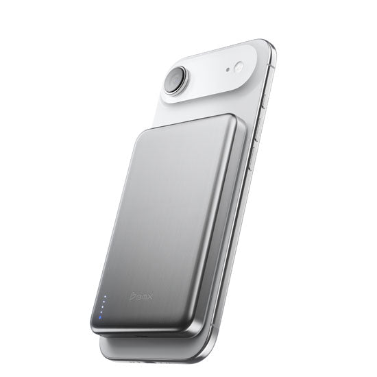 Batería Magnética SolidSafe™ Air Titanium 10.000mAh Qi2.2 Silver