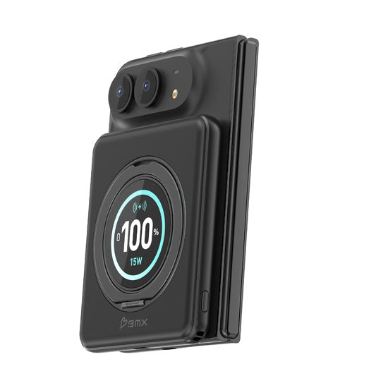 Batería Magnética SolidSafe™ Duo Aluminio CNC 5.000mAh 15W Negro