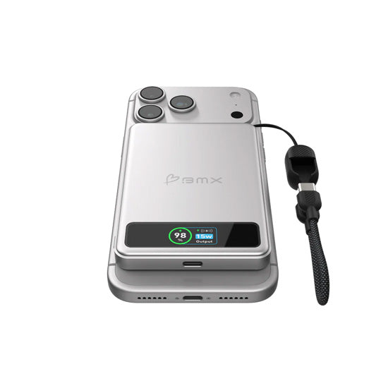 SolidSafe™ 5000mAh Solid-State Magnetic Power Bank Silver