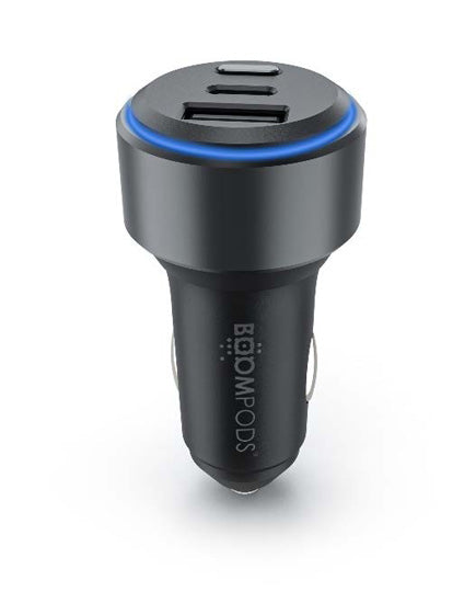 Boomtag Car Charger Universel Grey