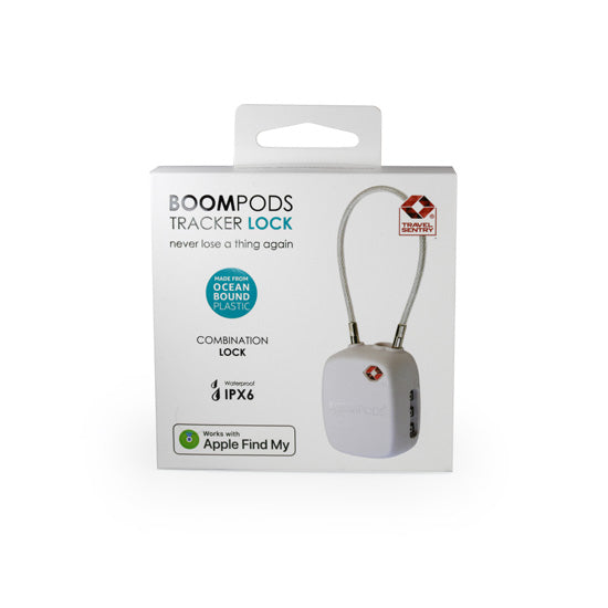 BOOMPODS Tracker Lock Blanco