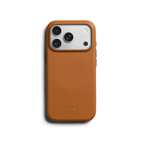 Funda de cuero iPhone 18 Pro / 17 Pro Tan