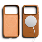 Funda de cuero iPhone 18 Pro / 17 Pro Tan